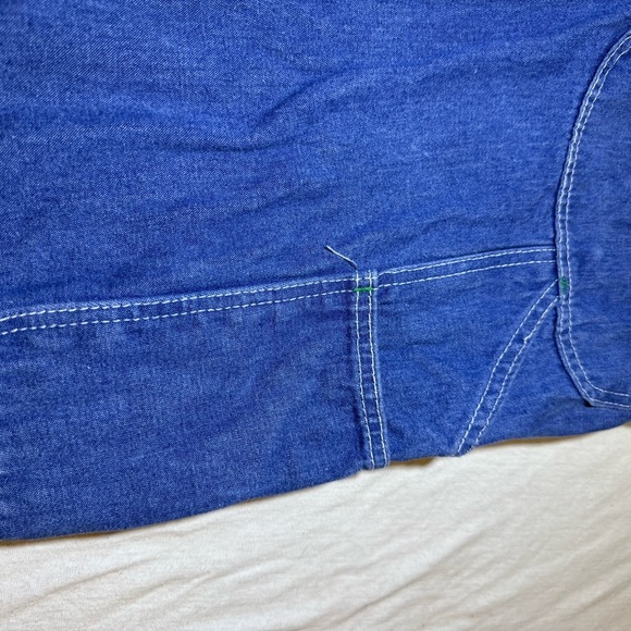 Blue Denim Overalls with Adjustable Straps - Picture 5 of 8